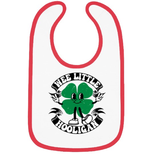 Wee Little Hooligan Cute St. Patrick's Day Irish Bibs