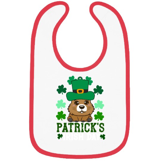 Patrick's day , irish day , capybara Bibs