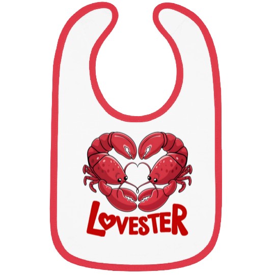 Lobster Lovester Valentine's Day Love Bibs