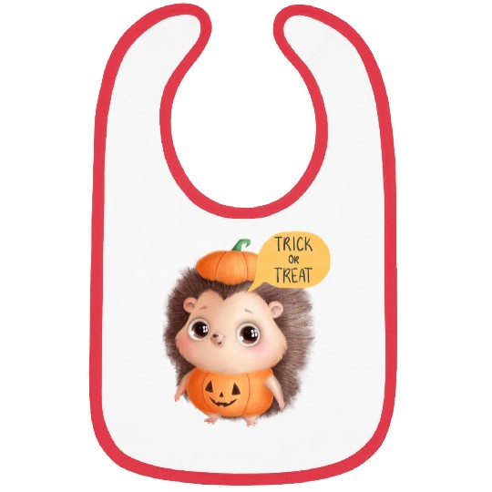 Trick or Treat - Halloween Hedgehog Bibs