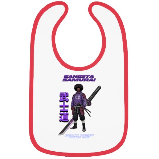 Gangsta Samurai - Afro Street Fighter Anime Manga Bibs