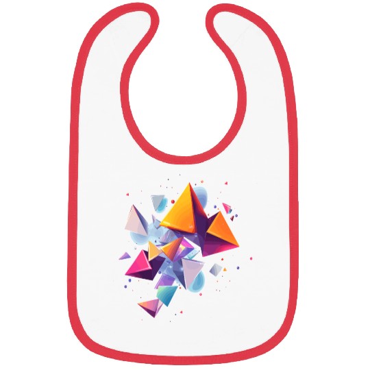 Creative colorful shapes Bibs