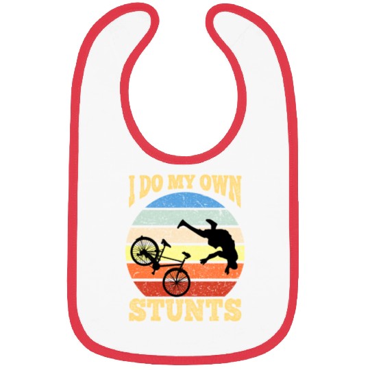 I Do My Own Stunts Mountain Bike Mtb Get Well Soon Bibs