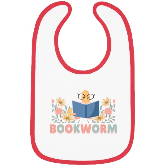 Bookworm Flower Bibs