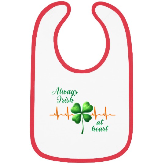 St. Patrick's Day - Always Irish at Heart Bibs
