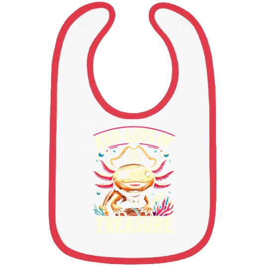 Treasure Hunting Adventure Pirate Axolotl Bibs