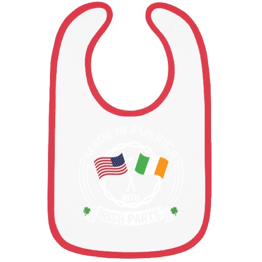 Made In America With Irish Parts USA US Bibs