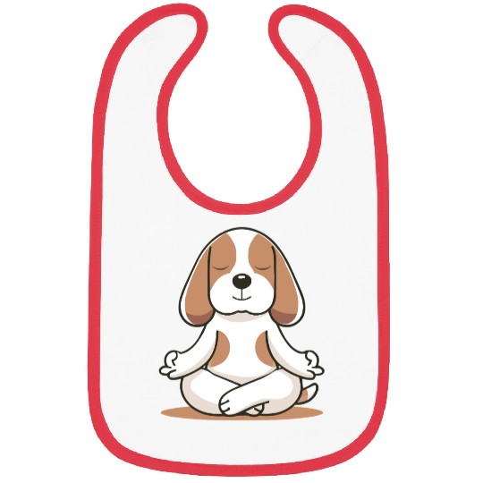 Meditating Beagle - Peace & Mindfulness Bibs