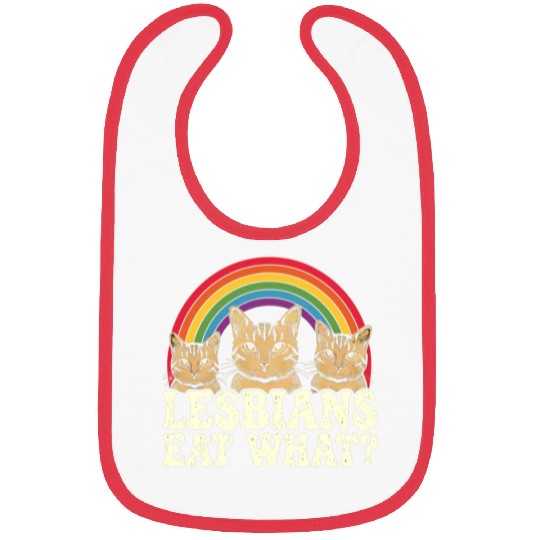 Lesbians Eat What Vintage LGBT Funny Pride Month Bibs