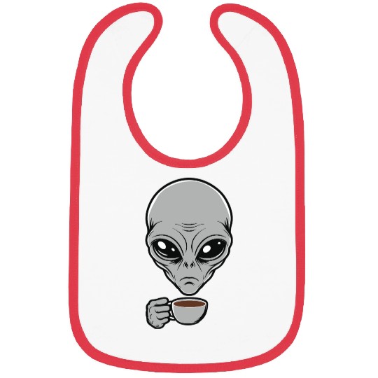 Grey Alien Bibs