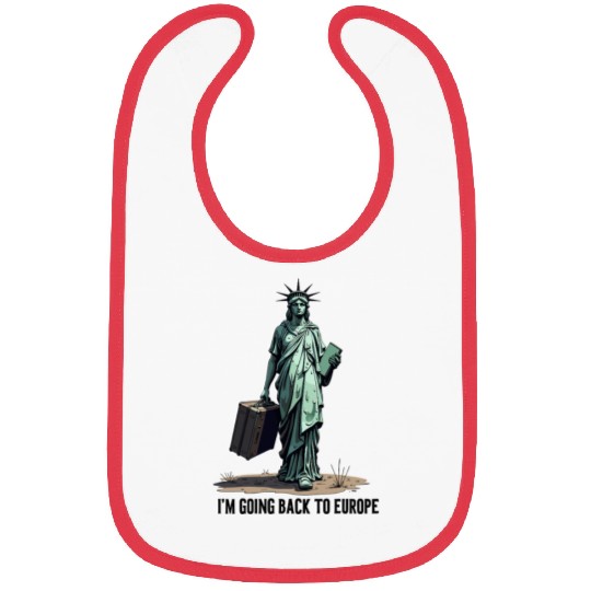 Funny Statue of Liberty USA America Sarcasm Bibs