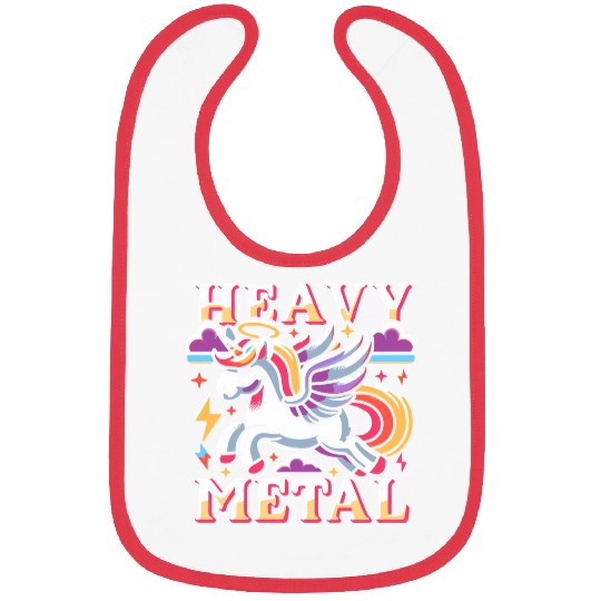 Heavy Metal Unicorn Bibs