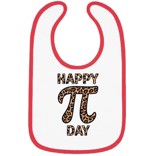 Happy Pi Day Leopard Print Celebration with Math Bibs