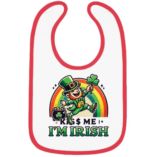 St. Patrick's Day Kiss Me I'm Irish Bibs