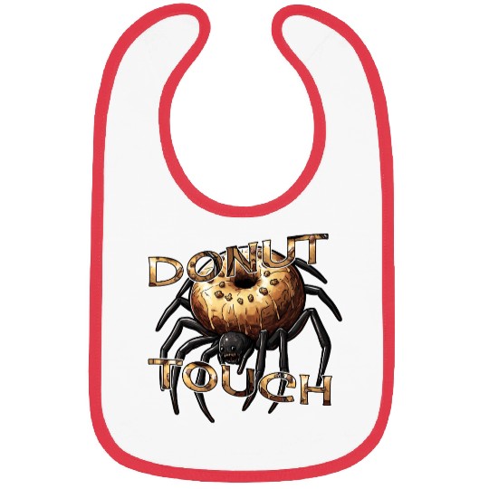 Donut Spider Funny Pun Bibs