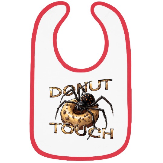 Donut Spider Funny Pun Bibs