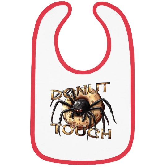 Donut Spider Funny Pun Bibs