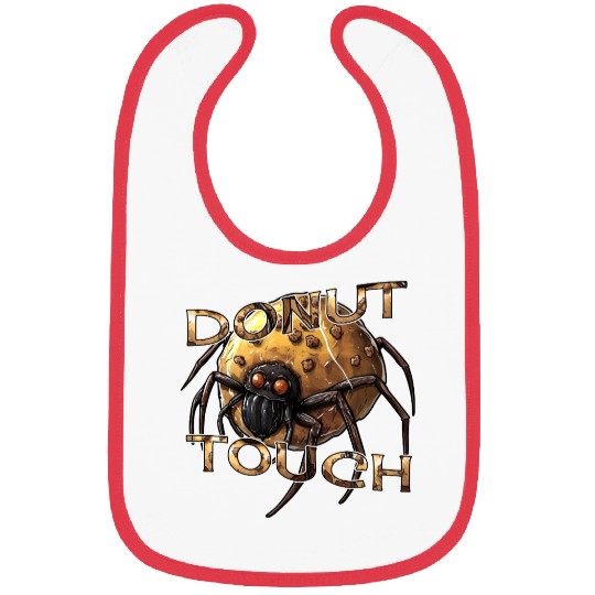 Donut Spider Funny Pun Bibs
