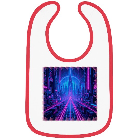 Cyberpunk Dreamscape Bibs