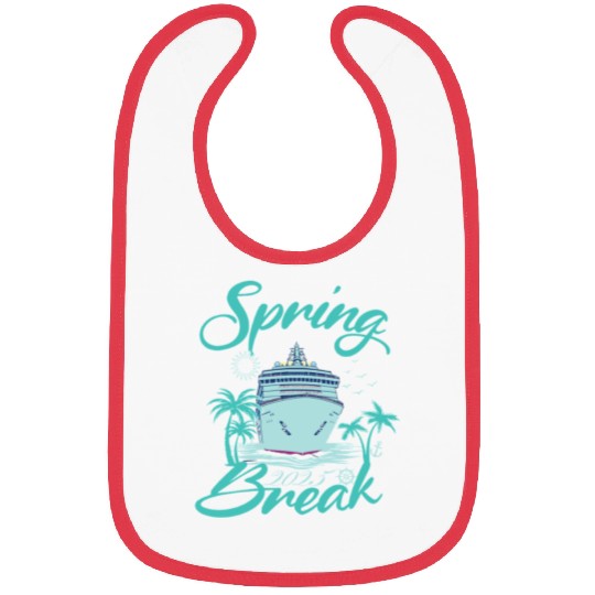 Spring Break 2025 Cruise Ship Retro Design Bibs