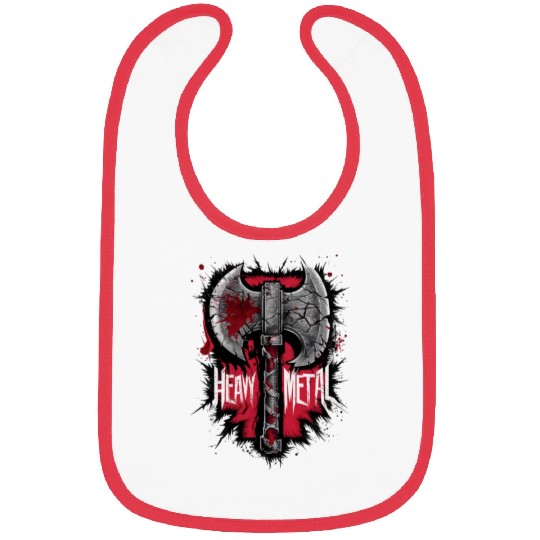 Heavy Metal Axe Graphic Inspired Design Bibs