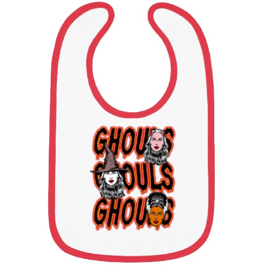 Ghouls, Ghouls, Ghouls Lady Horror Monster Mob Bibs