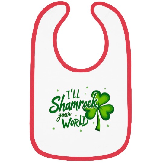 Funny Irish Shamrock Quote for St. Patrick's Day Bibs
