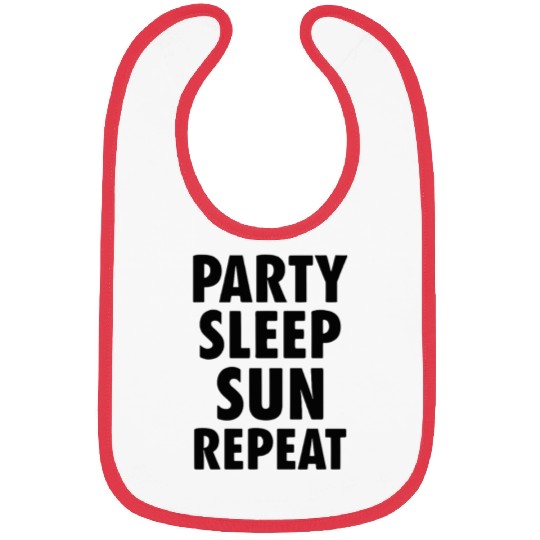 Party Sleep Sun Repeat – Summer Lifestyle Bibs