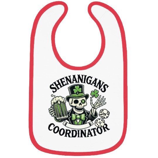 Shenanigans Coordinator Sankt Patrick Tag Bibs