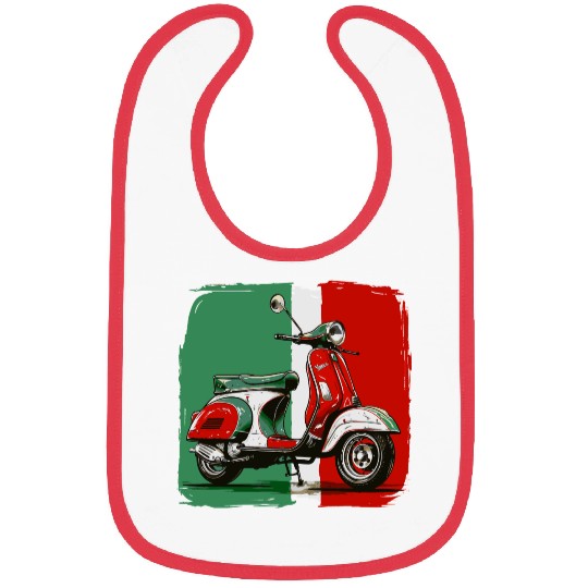 Tricolore - Italian Flag Bibs Italian Scooter