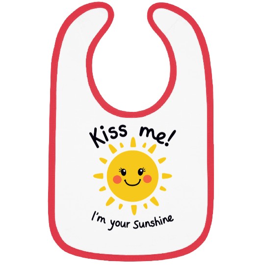 Kiss me, I'm your Sunshine Sun Summer Bibs