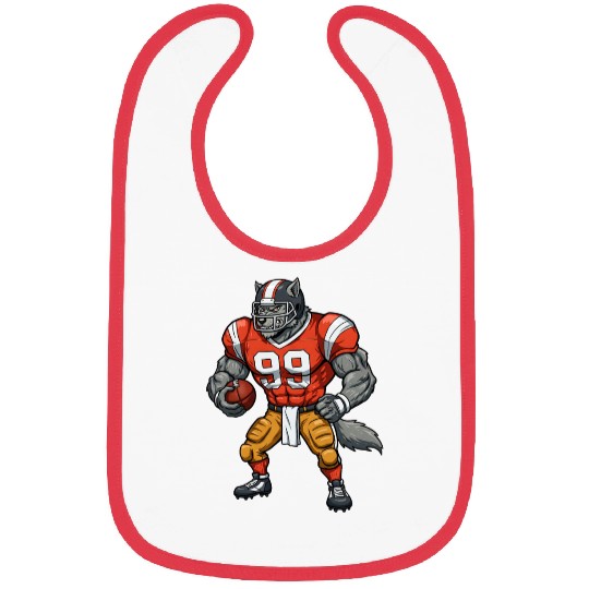 Wolf American football player Bibs