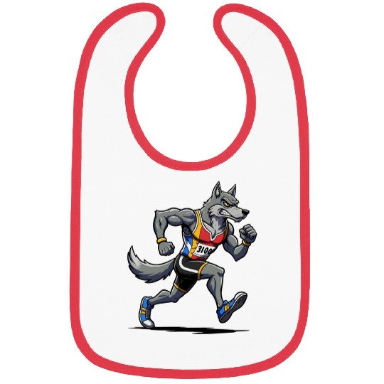 Wolf marathon runner Bibs