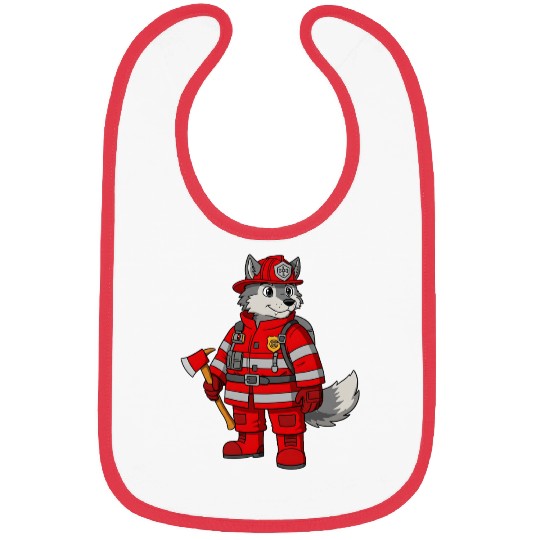Furry fireman Bibs