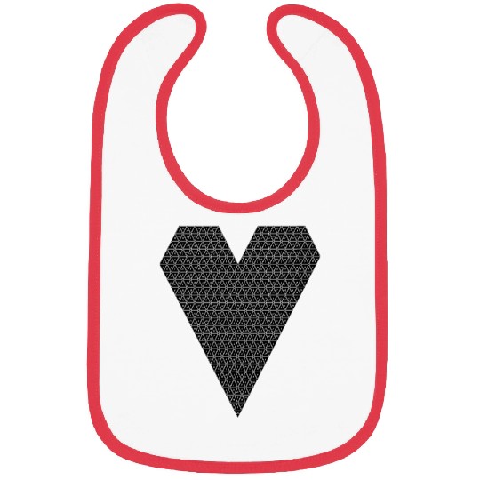 D20 Heart Bibs