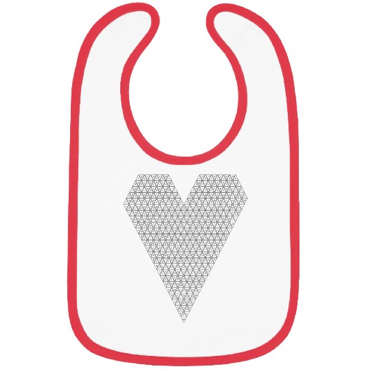 D20 Heart Invert Bibs