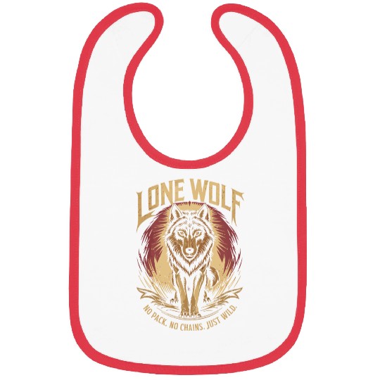 Lone Wolf - No Pack, No Chains, Just Wild Bibs