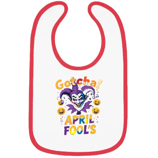 "Gotcha! April Fool’s – Funny Jester & Prank Bibs