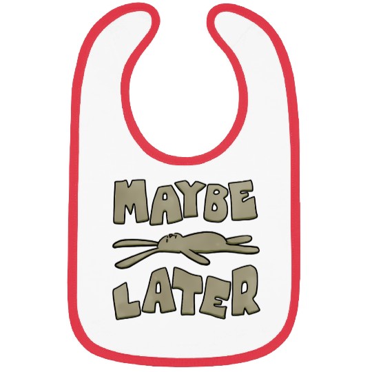 Maybe Later Easter Bunny Funny Bibs