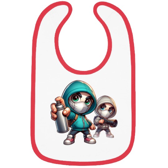 Street Art Duo – Graffiti & Photography Vibes Bibs