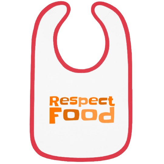 Respect food Typography Bibs