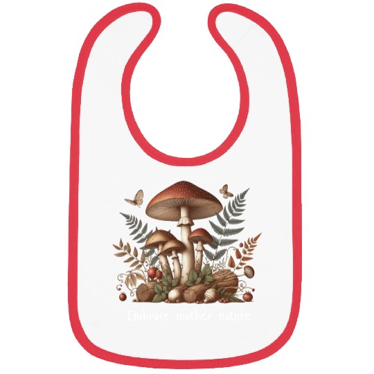 Embrace Mother Nature Mushroom Bibs