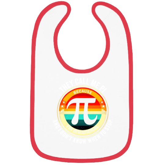 Pi Day Retro Math Nerd Gift Teachers and Students Bibs