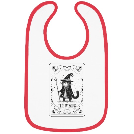 The Wizard Cat Tarot Card Bibs