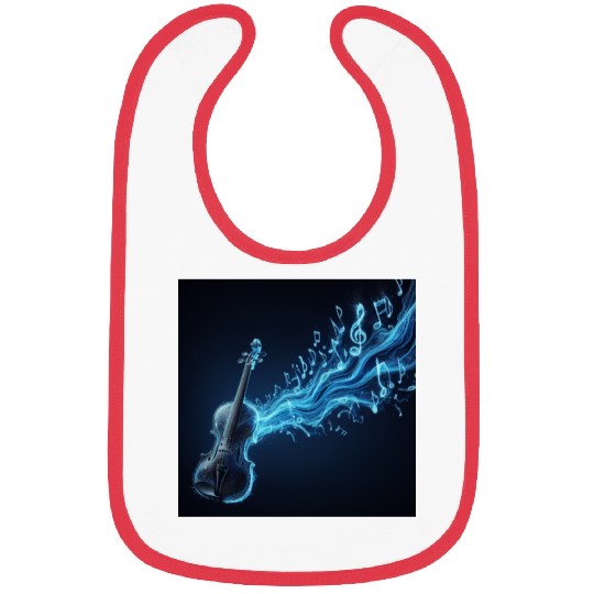 Neon Blue Violin Bibs