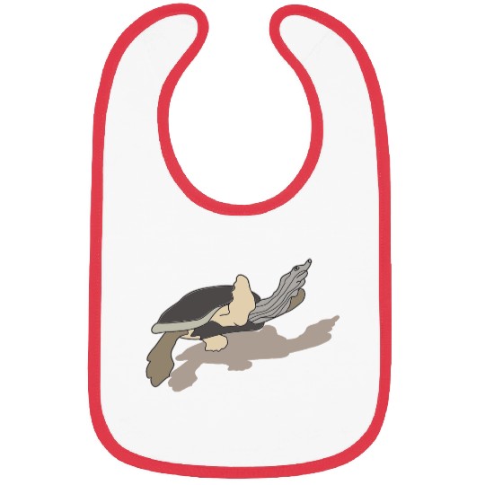 Long-Necked Wonder: Unique Turtle Art Bibs