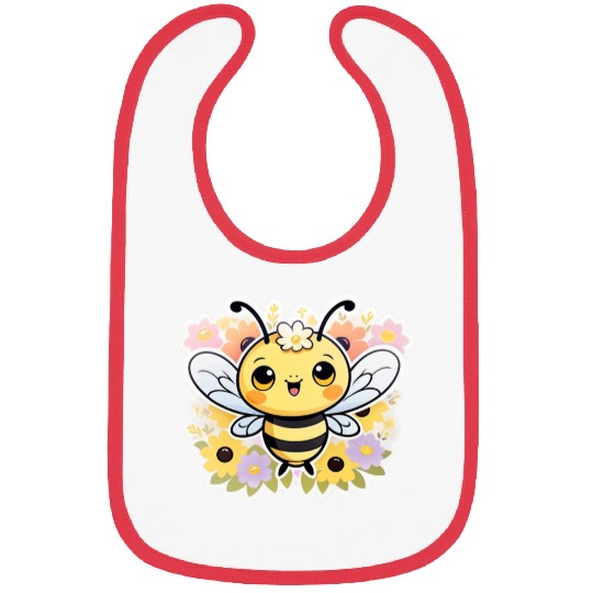 A bee chubby cartoon Bibs