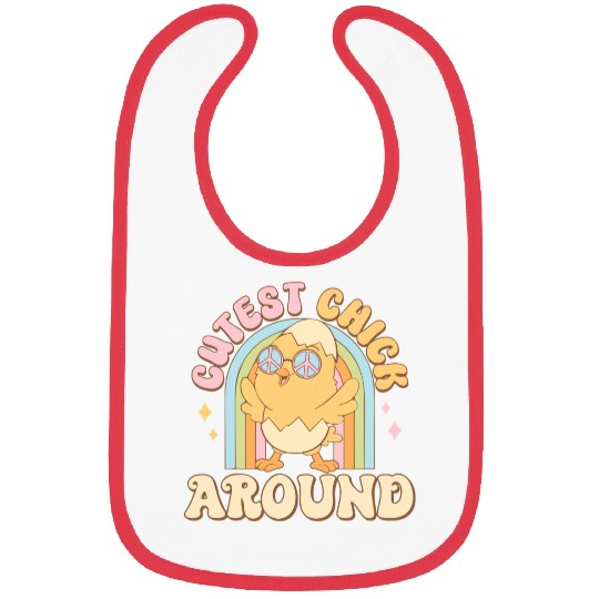 Cute Easter Chick Around! Bibs