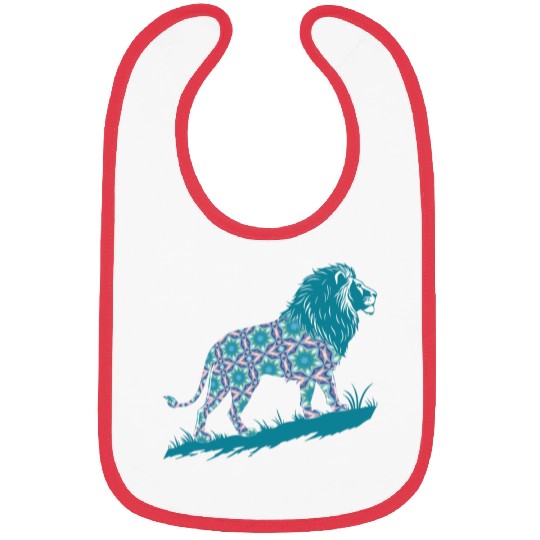 Star of David Pattern 8 Lion of Judah Bibs