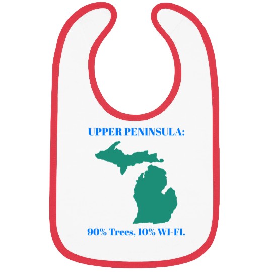 Michigan Upper Peninsula: 90% Trees, 10% Wifi Bibs